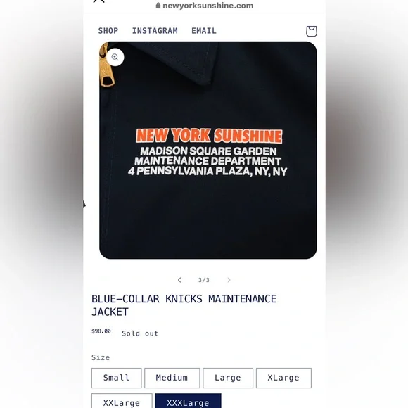 BLUE-COLLAR KNICKS MAINTENANCEJACKET
